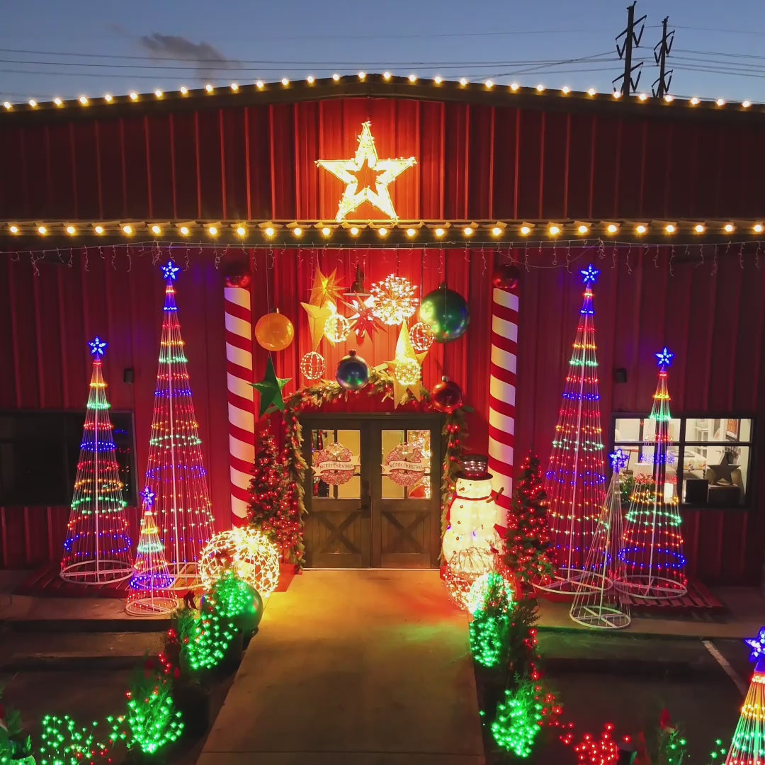 Load video: Video showing the Glory Haus holiday event space.